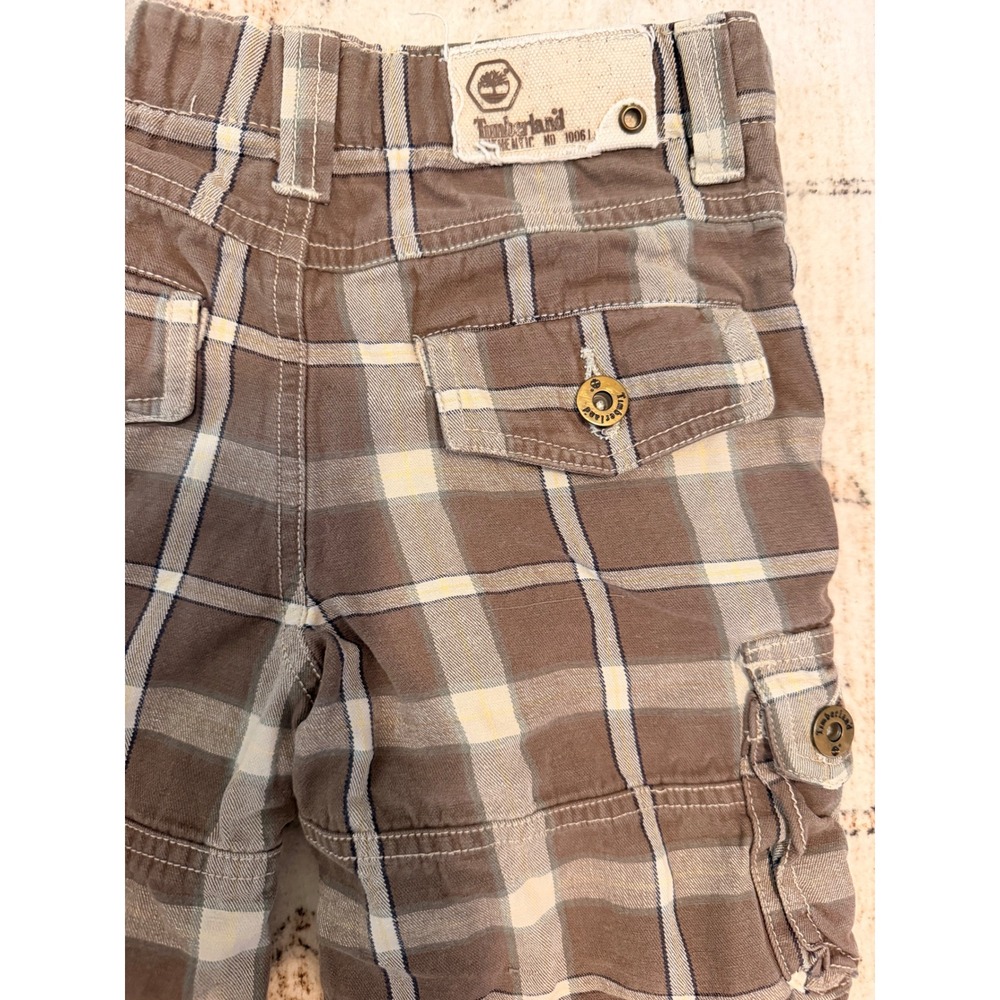 Boys Vintage Timberland Cargo Shorts - Brown